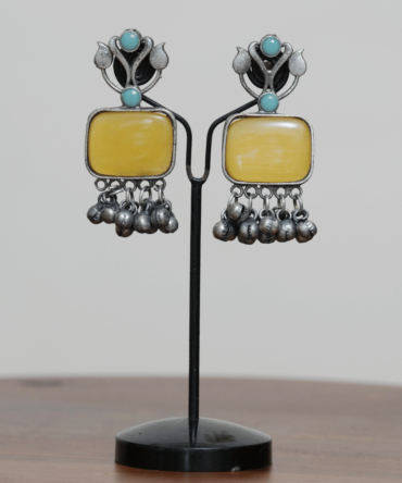 Sunlit Bloom Oxidised Earrings