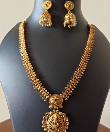 Lakshmi Heritage Temple Necklace — Festive Statement Jewelry