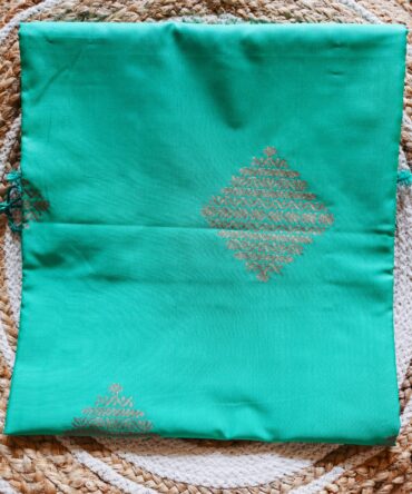 Turquoise & Purple Zari Soft Silk Saree — A Stunning Contrast of Tradition and Elegance